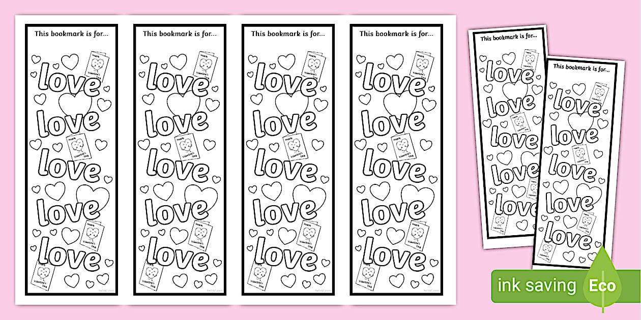 Love Bookmarks (Hecho por educadores) - Twinkl