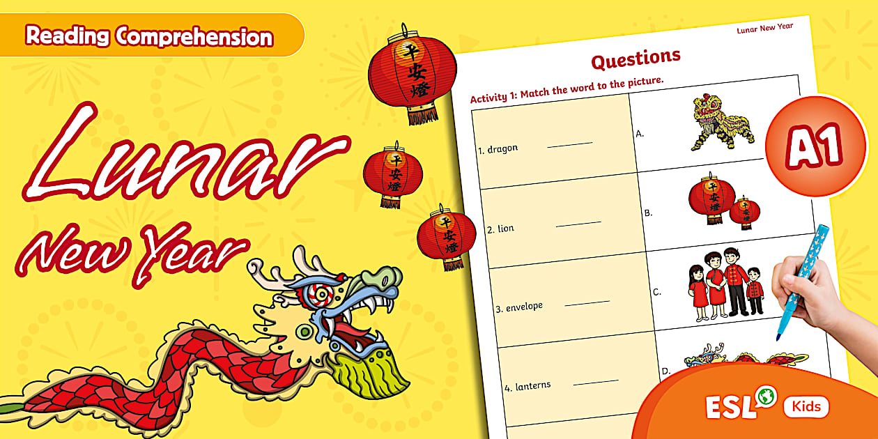 Lunar New Year Reading Comprehension for Kids