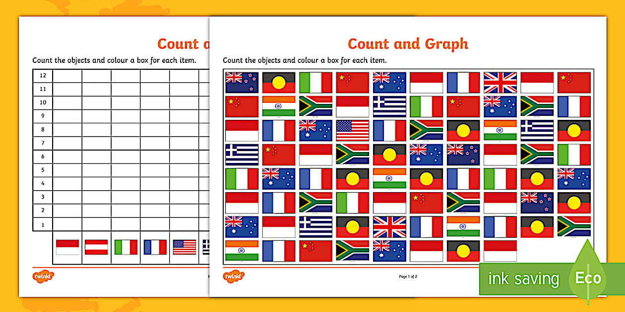 Count and Graph Worksheet (teacher made) - Twinkl
