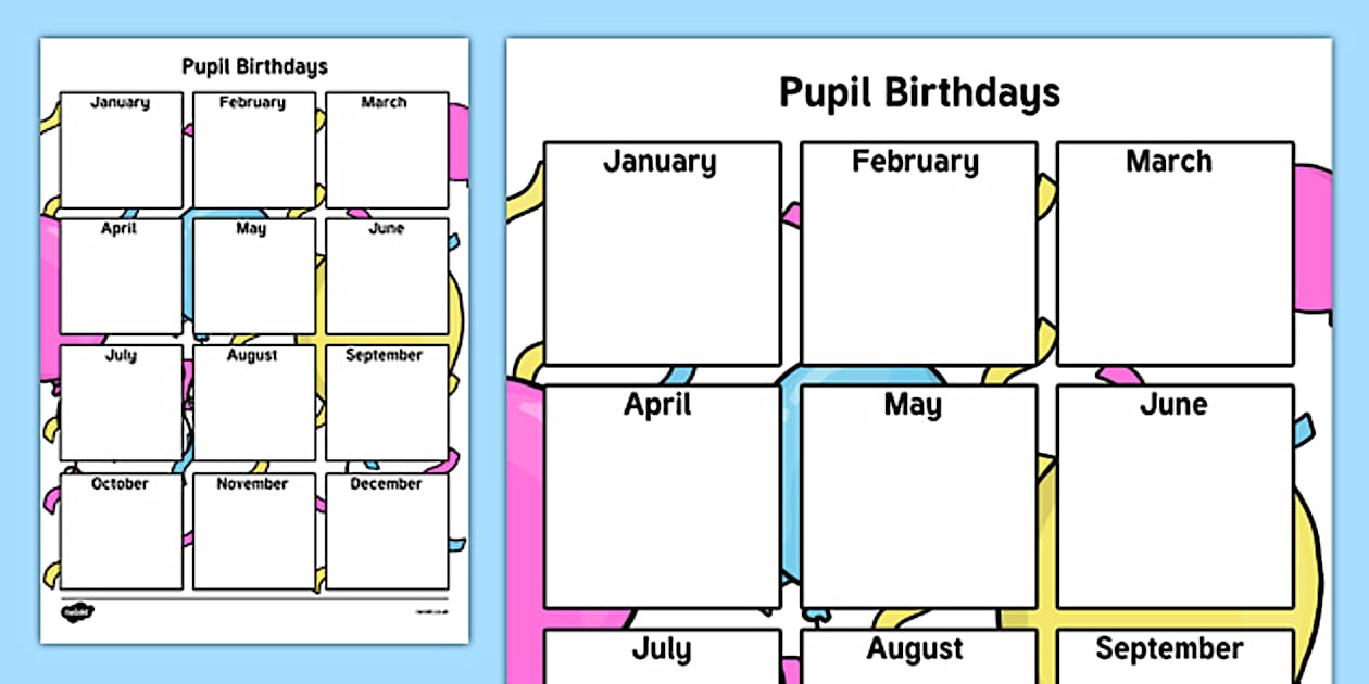 Pupil Birthday Checklist-Irish (teacher made) - Twinkl