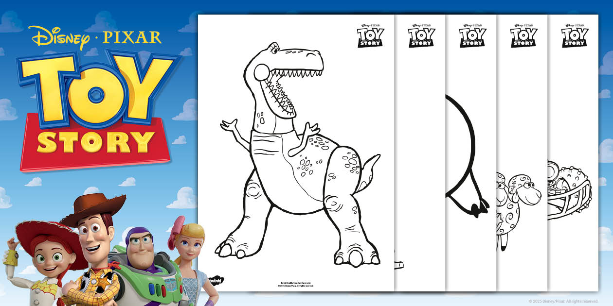 Toy Story Colouring Pages (teacher made) Twinkl