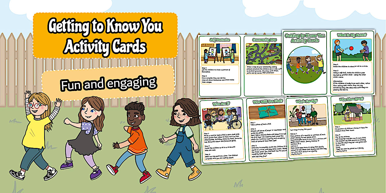 Getting to Know You Activity Cards