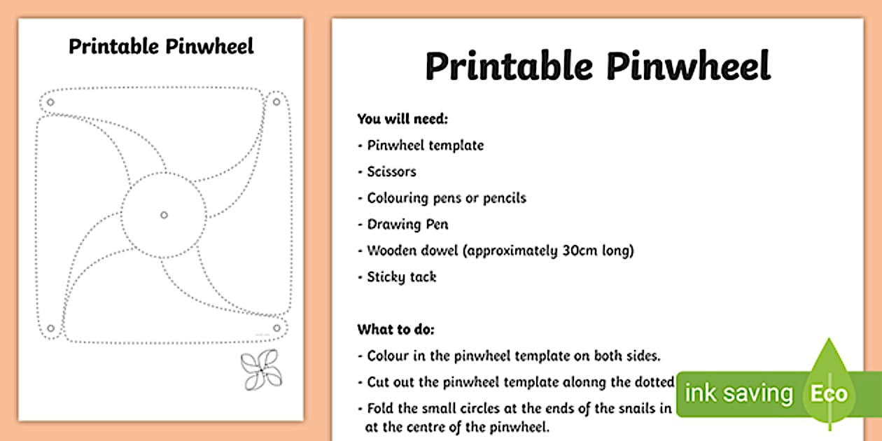 Making Paper Windmills Template Pinwheel Template Twinkl