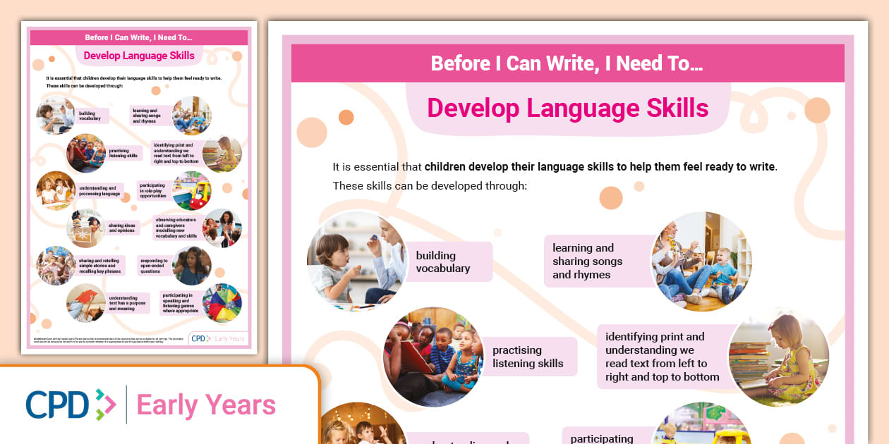 Before I Can Write, I Need To... | Language Skills | CPD