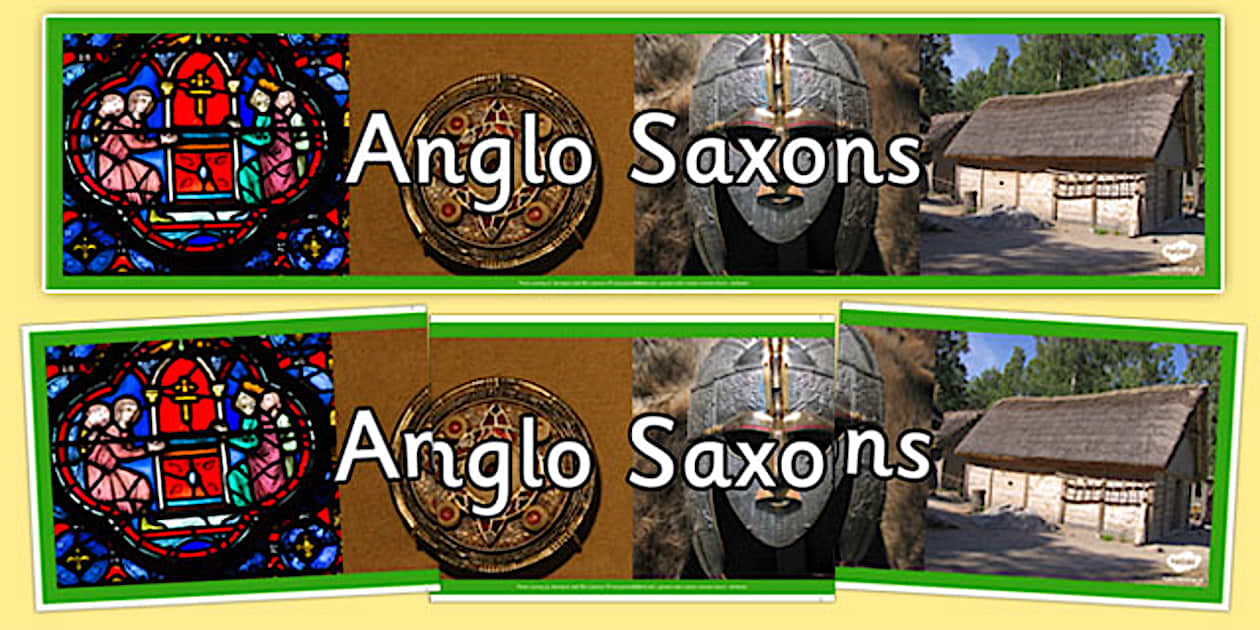 Precursive The Anglo Saxons Photo Display Banner - Twinkl
