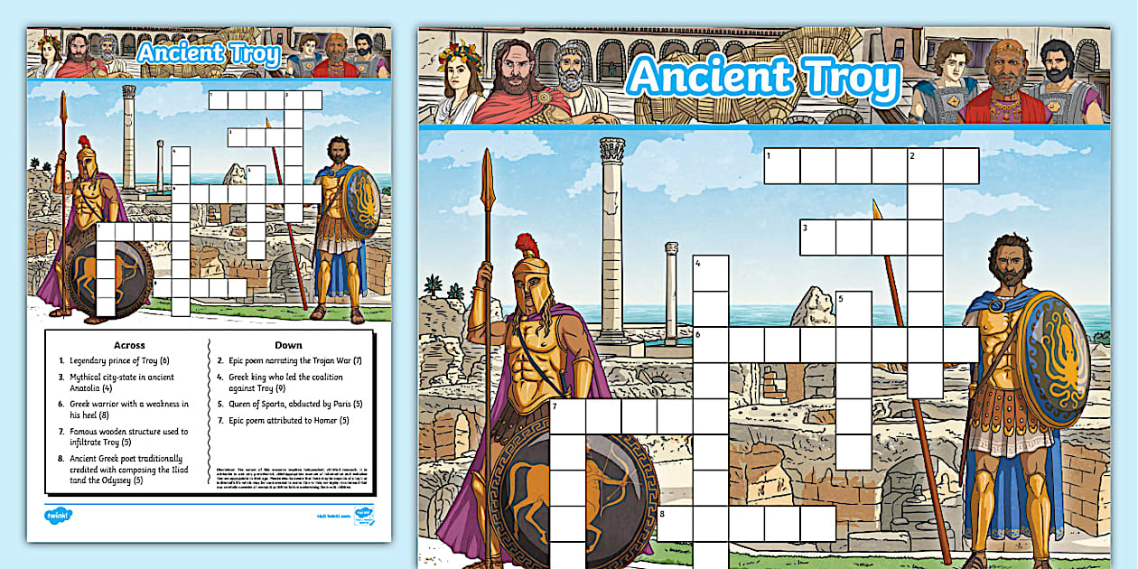 Ancient Troy Crossword (Teacher Made) Twinkl Ancient Troy Crossword (Teacher Made) Twinkl