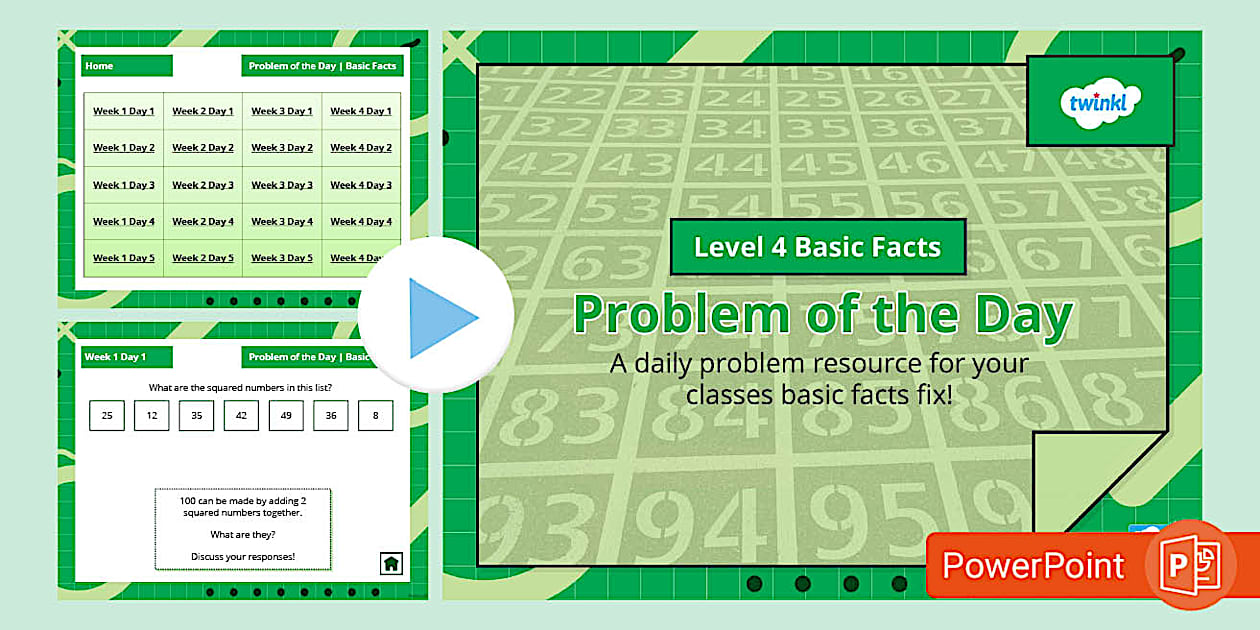 Level 4 Basic Facts - Problem of the Day