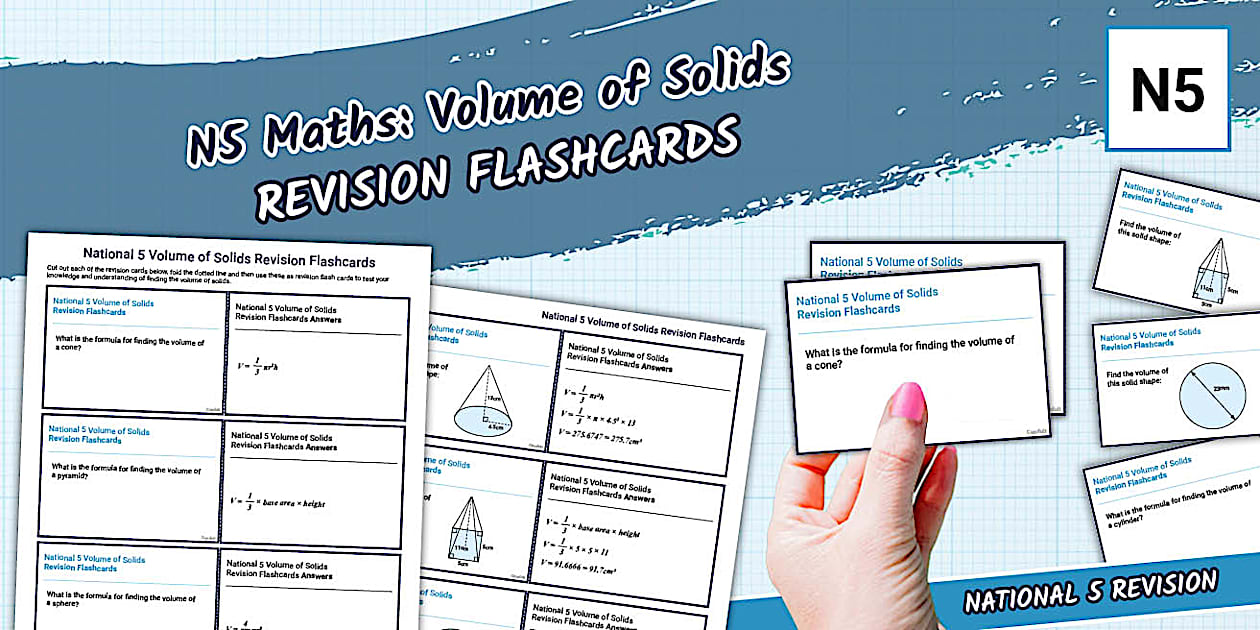 Volume Module Science 5 National 5 Volume of Solids Revision Flashcards