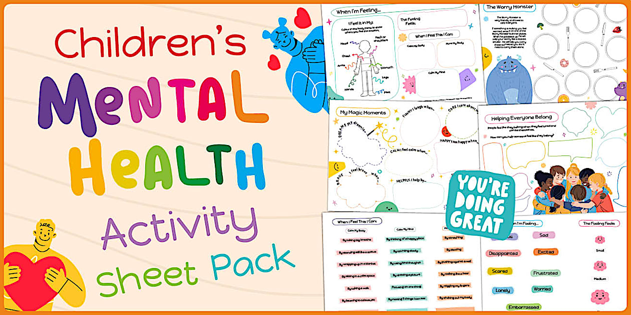 Children's Mental Health Activity Sheet Pack | Twinkl Art Gallery