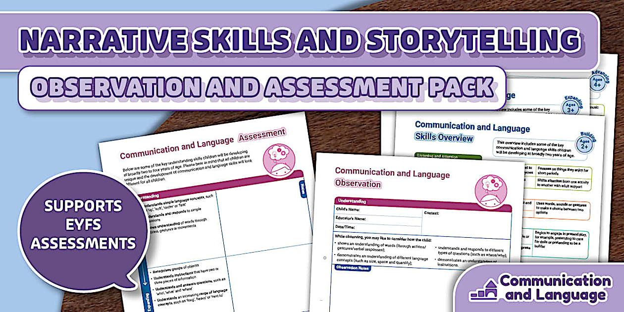 EYFS Communication and Language Assessment: Narrative Skills