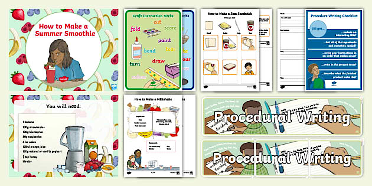 First/Second Class Procedural Writing Trainee Teacher Pack