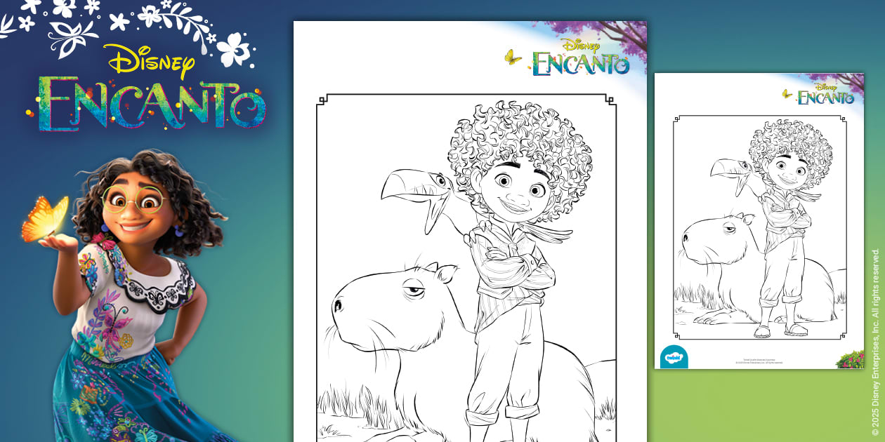 Encanto: Antonio Colouring Page