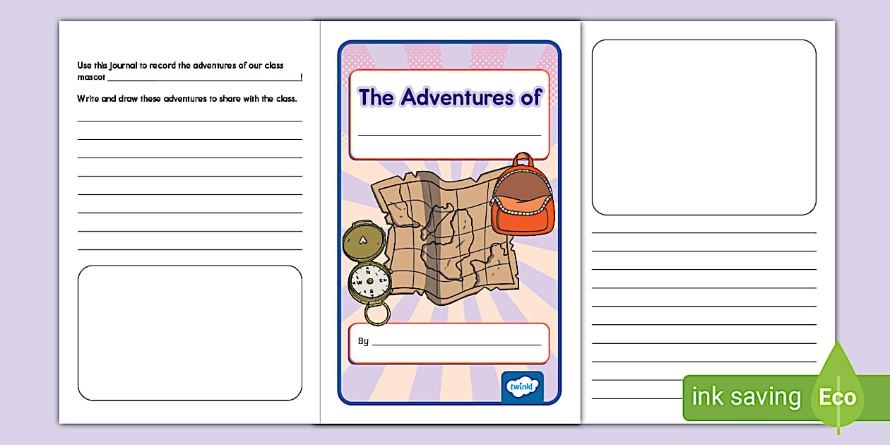 Class Mascot Adventures Journal Writing Frame