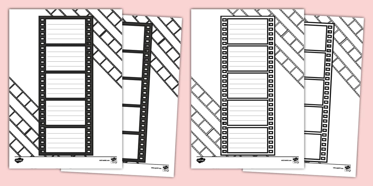 Movie Reel Writing Frame - Twinkl Writing Frames