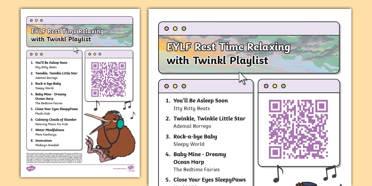 Rest Time Relaxing with Twinkl Playlist (teacher made)