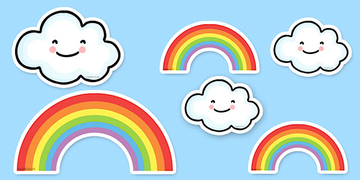 Free Printable Rainbow Pictures - Proud Cloud Display
