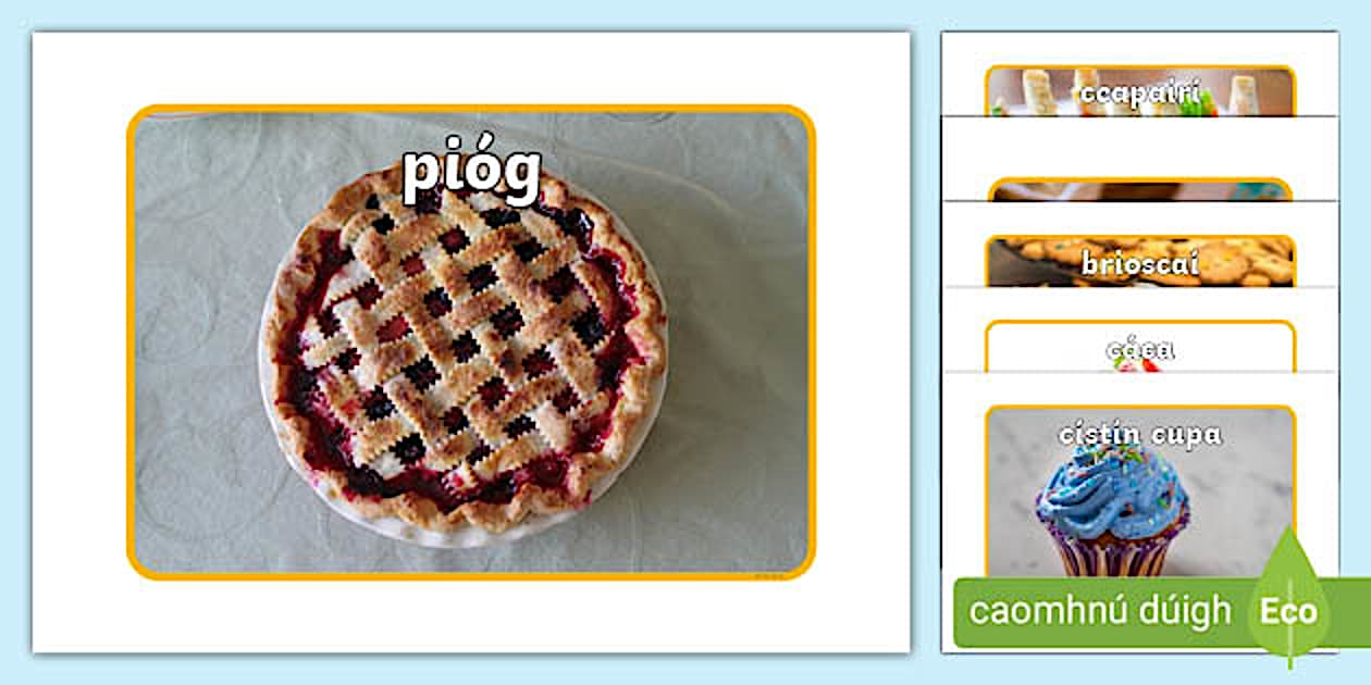 The Bakery Aistear Display Photos Gaeilge