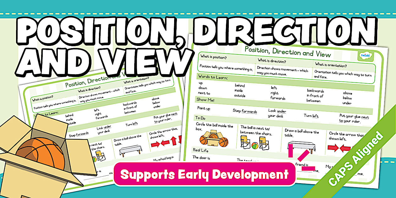Gr 2 Math T2 Position, Direction and View Activity Mat (CAPS)