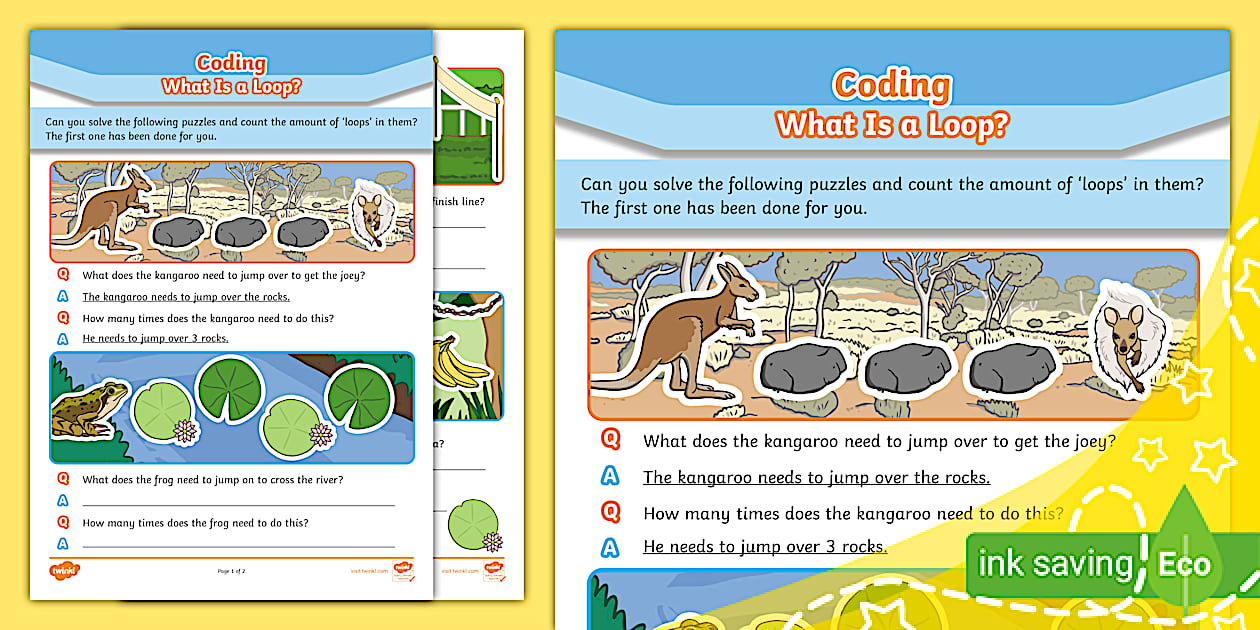 Coding Activity - What Is a Loop? (teacher made) - Twinkl