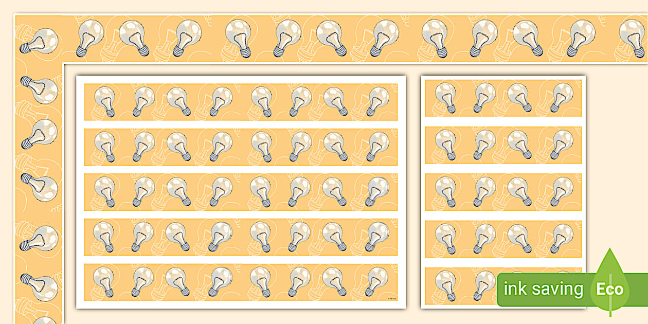Lightbulb Display Borders - Twinkl - KS2 (teacher made)