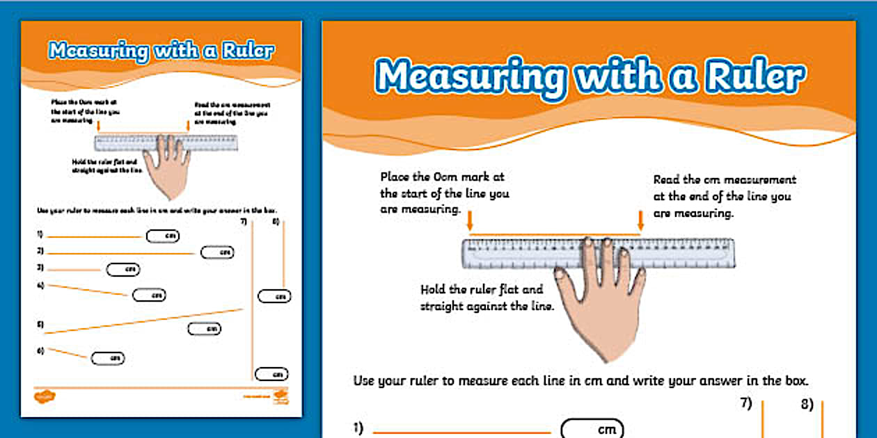 Measuring With a Ruler Worksheet Measuring With a Ruler