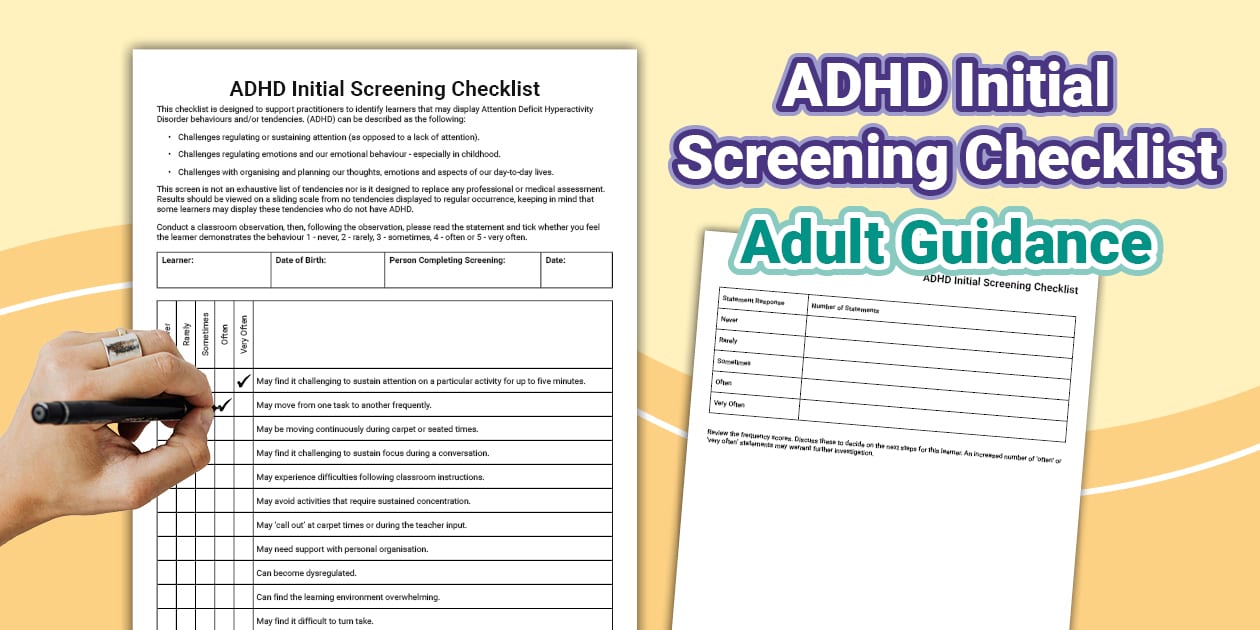 ADHD Checklist | ADHD Assessment Tools For Adults