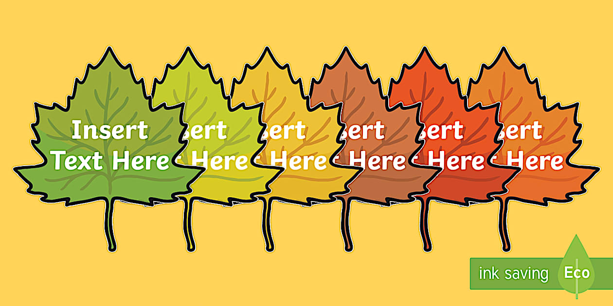Printable Fall Leaves Template for Kids | Twinkl USA