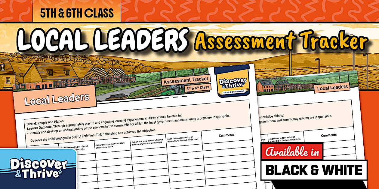 Local Leaders Assessment Tracker 5th and 6th Class