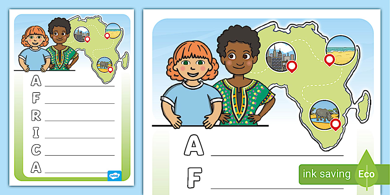 Africa Acrostic Poem Template (teacher made) - Twinkl