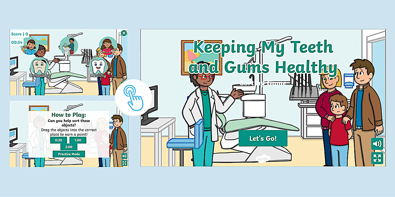 Keeping My Teeth and Gums Healthy Interactive Sorting Game