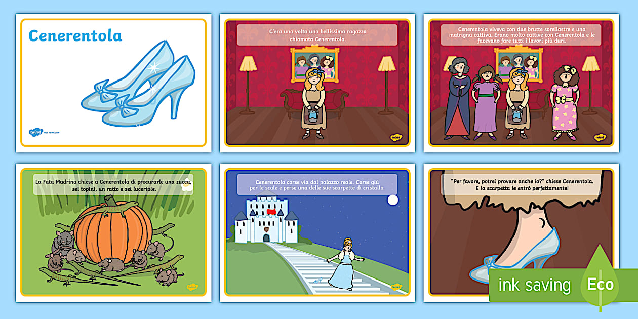 storia di cenerentola testo breve