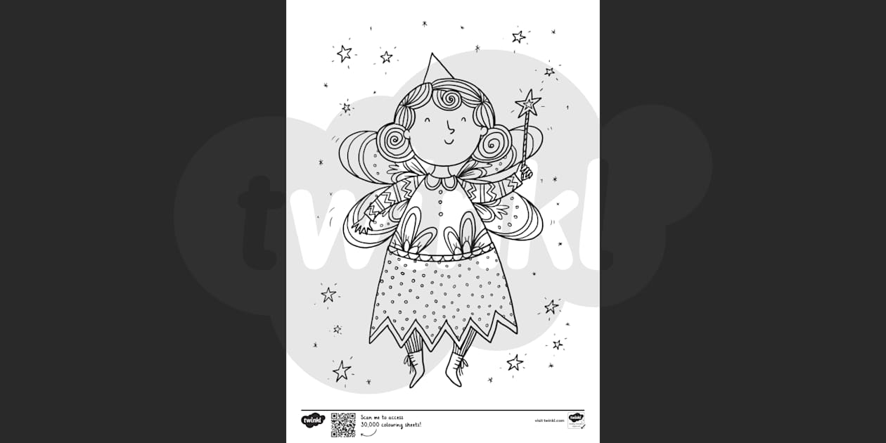 fairy tale colouring pages printable