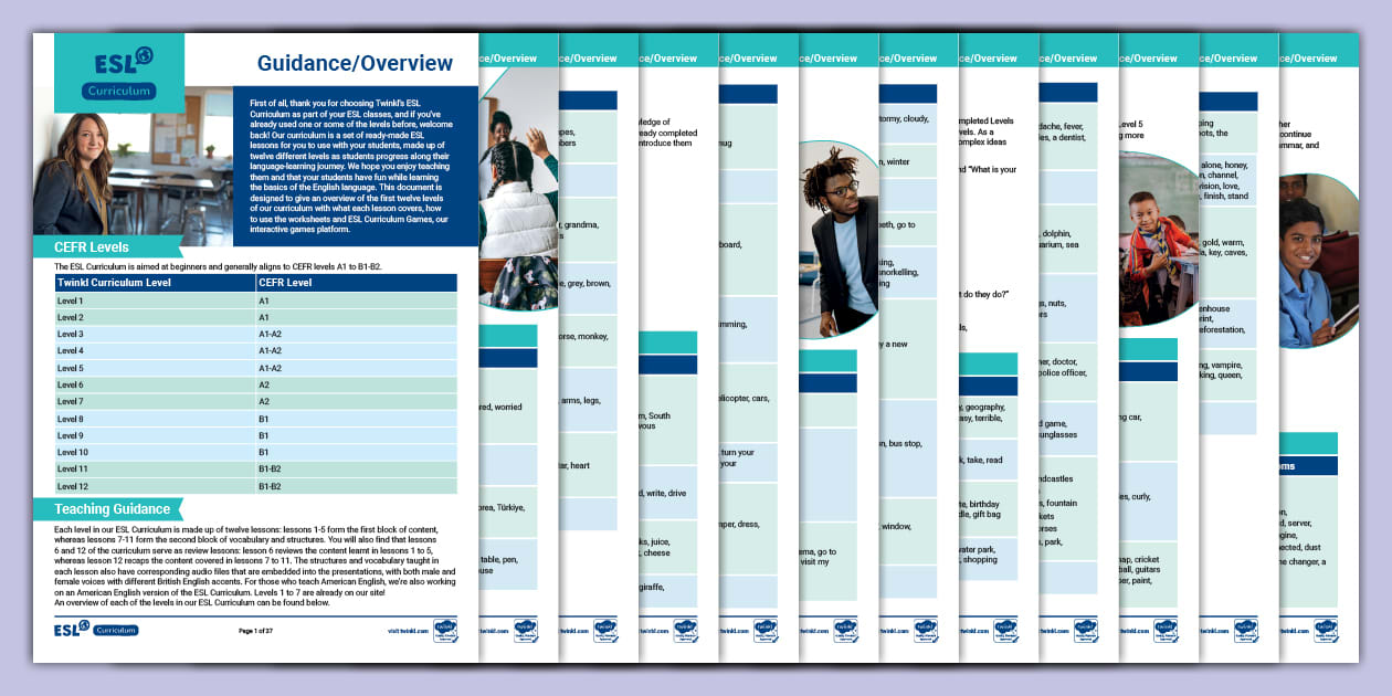ESL Curriculum - Guidance/Overview (l'enseignant a fait)