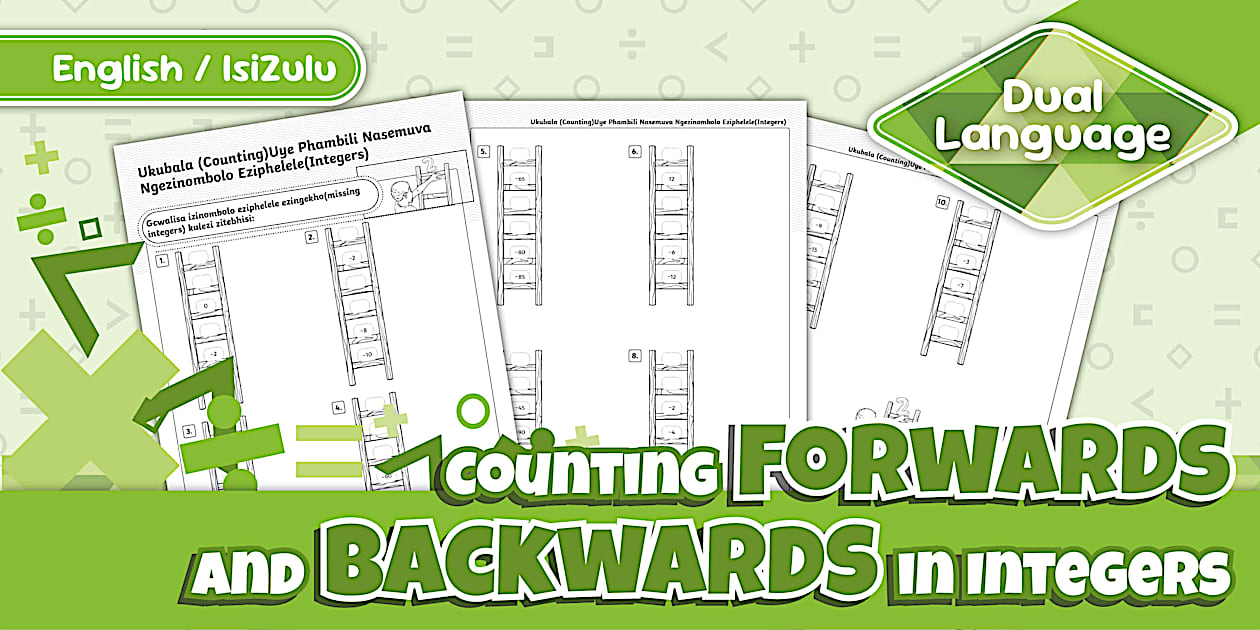 Counting Forwards and Backwards in Integers - IsiZulu