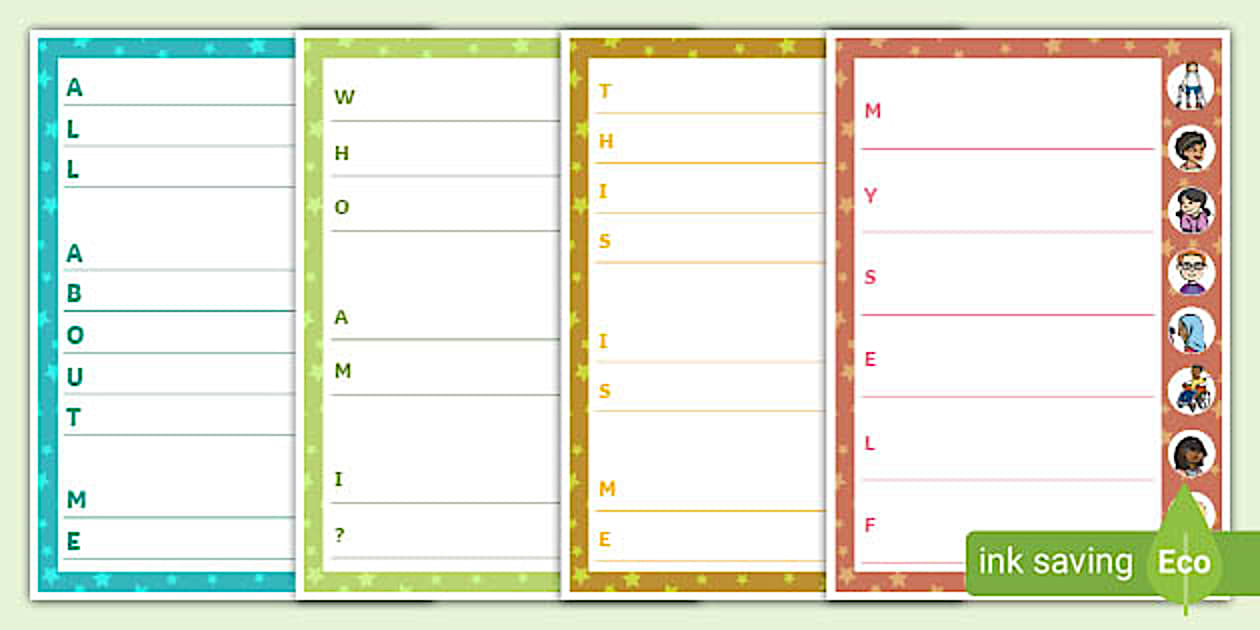 Who am I poem template Acrostic poems Twinkl Twinkl