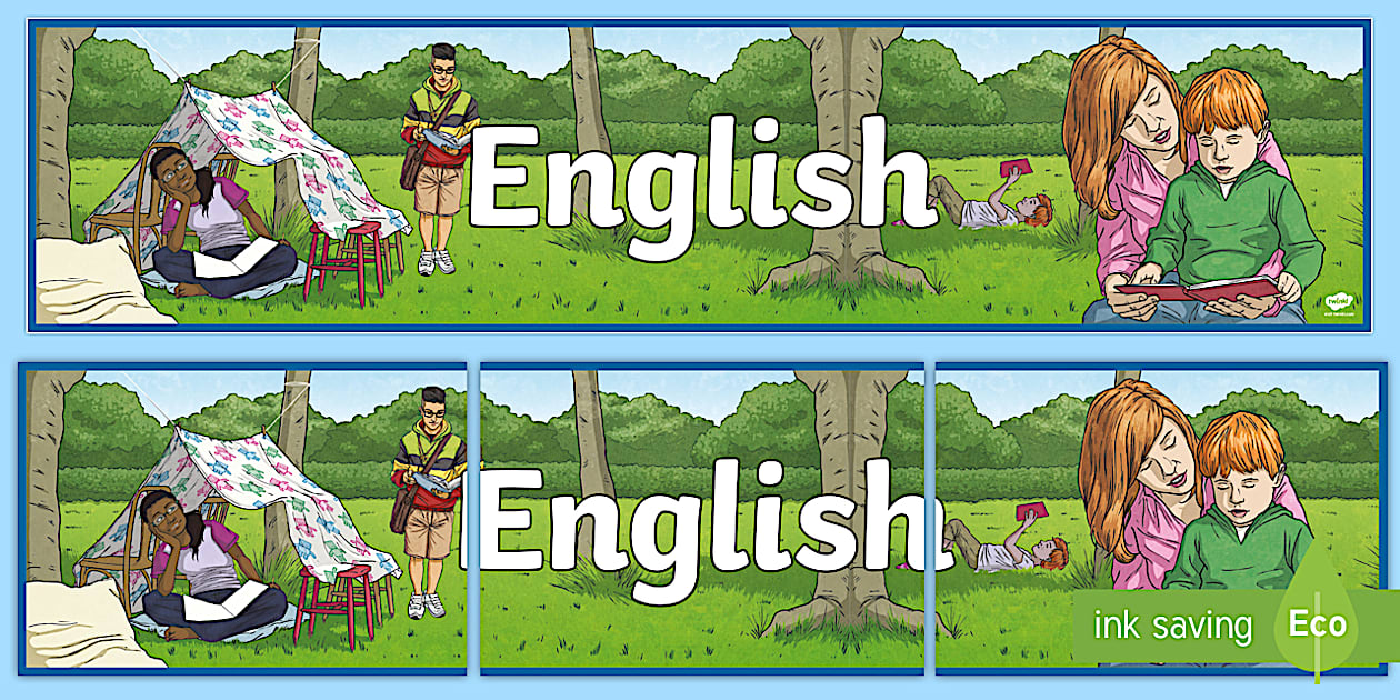 English Display Banner (Hecho por educadores) - Twinkl