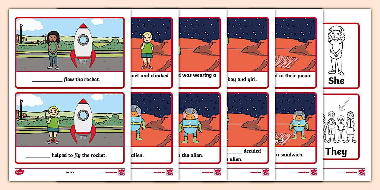 He, She, They And It Finish The Sentence Space Story