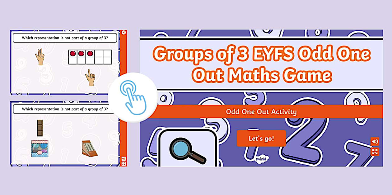 Groups Of 3 EYFS Odd One Out Maths Game teacher Made groups-of-3-eyfs-odd-one-out-maths-game-teacher-made
