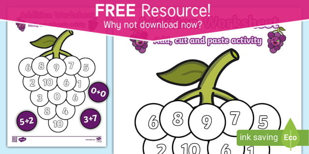 FREE! - Addition Worksheet (teacher Made) - Twinkl