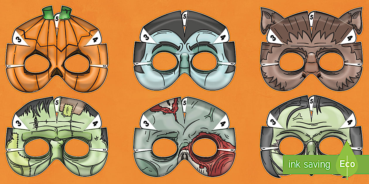 Printable Halloween mask templates | Halloween Resources