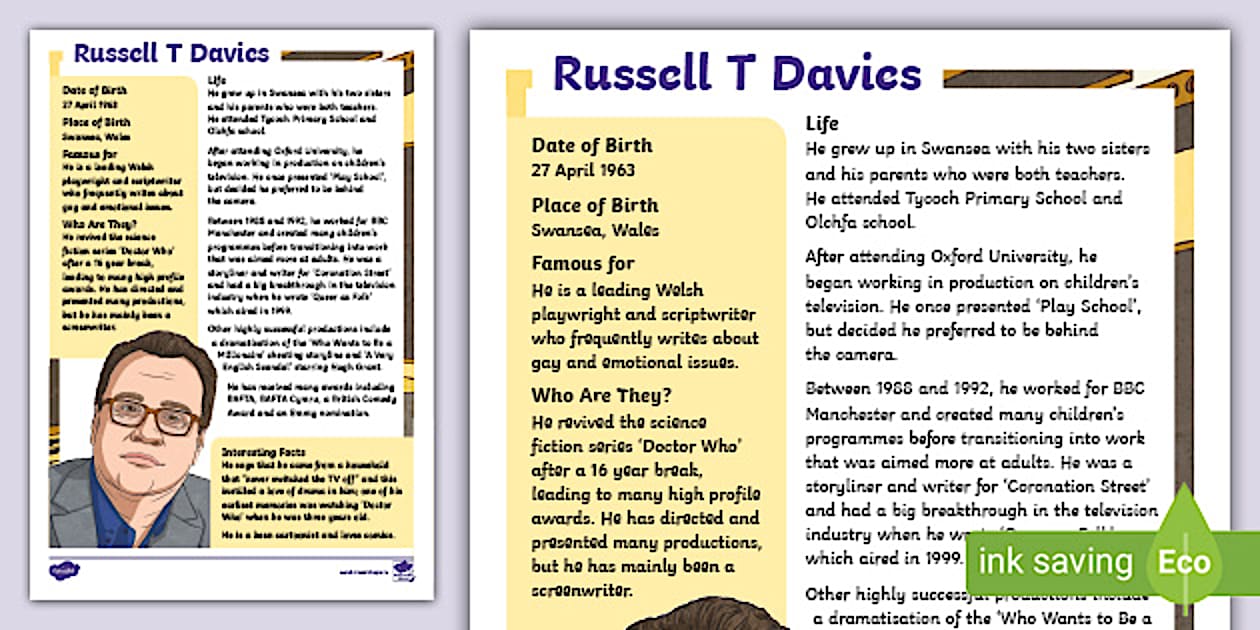 Marc Ruffell Complete File Russell T Davies Fact File