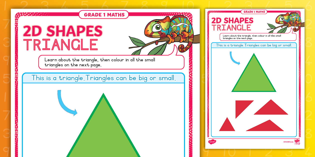 Grade R - Maths - Worksheet: Triangles CAPS Aligned)