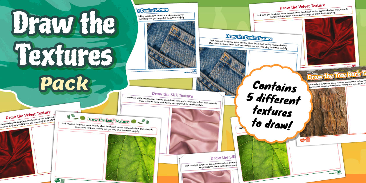 Intermediate Phase Life Skills - Draw the Textures - Pack (CAPS Aligned)