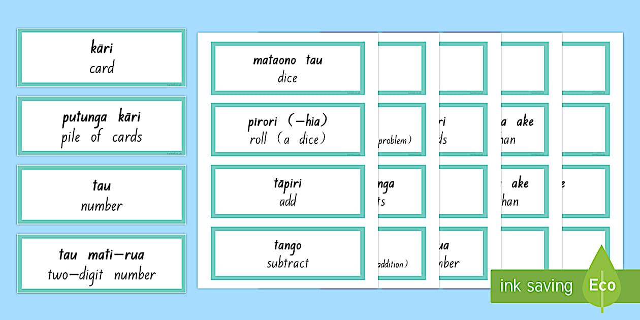 Maths Vocabulary Word Cards (l'insegnante ha fatto) - Twinkl