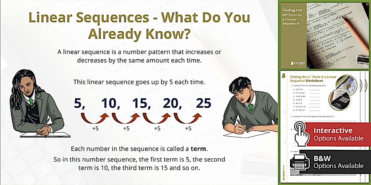 Linear Sequences Activity Pack (teacher made) - Twinkl