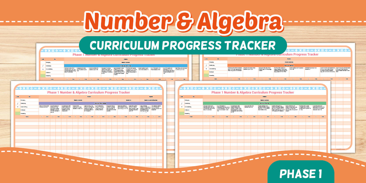 Number & Algebra Progress Tracker