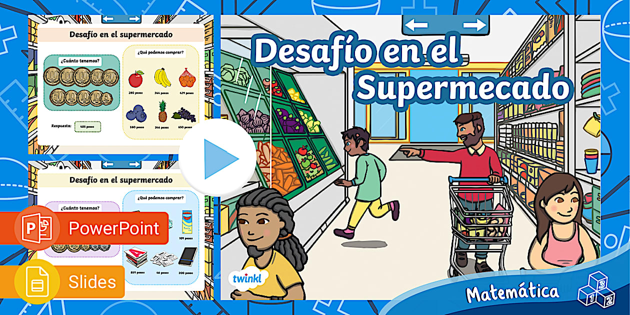 Supermercado | Sumas y Restas | Matemáticas | PowerPoint