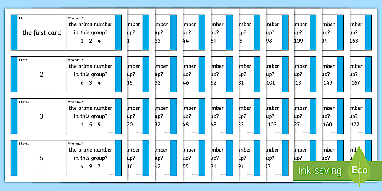 Prime Numbers Loop Cards (teacher made) - Twinkl