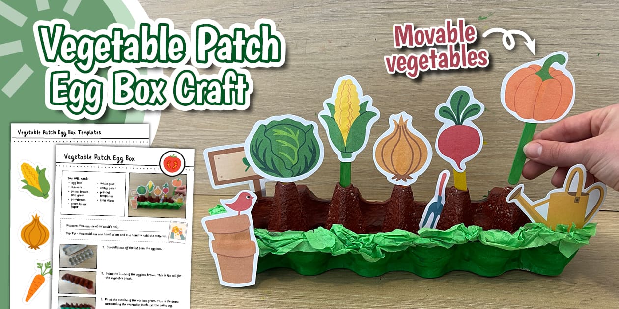 Wegitabal Box Vegetable Patch Egg Box Craft