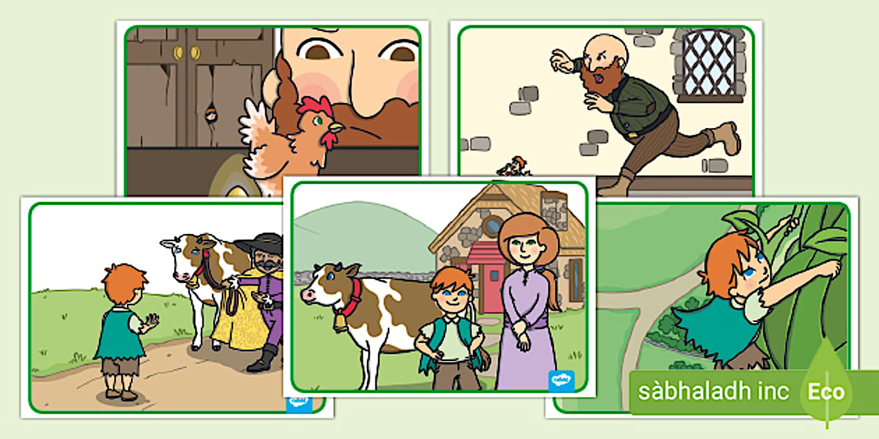 Jack and the Beanstalk Story Elements Picture Cards - Twinkl